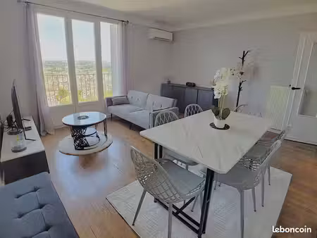 appt meublé / 3chambres - lumineux - avec balcon + cave + parking - prox gare et centre