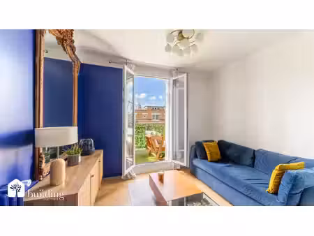 tribunal de justice clichy - appartement 2 pièces 34.76 m² carrez avec 5 m² de balcon