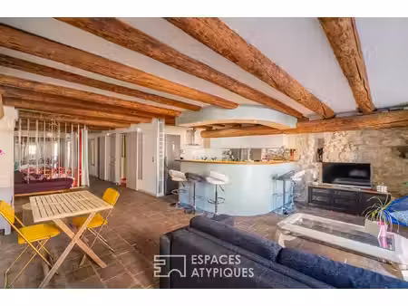 loft de caractère avec vue sur l'abbaye saint-victor