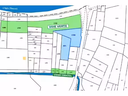 vente terrain agricole 5 709 m²