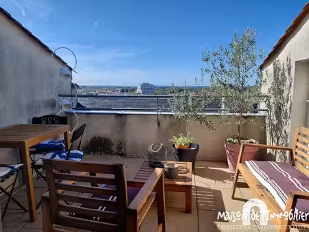 a louer à cognac - appartement 3 pièces - 73m2 - deux terras