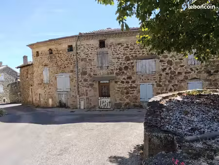 maison de village 130 m² + dépendances et terrain (saint-clair - 07430)
