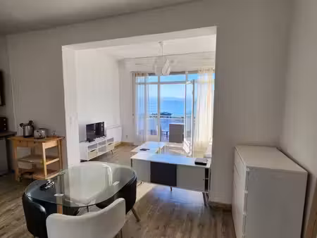 t1 meublé 36 m² • terrasse • vue lac léman • parking privé