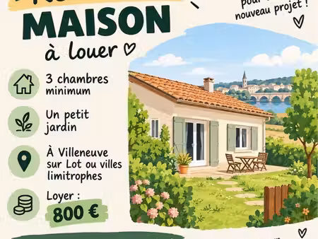 recherche maison 3ch vsl ou alentours