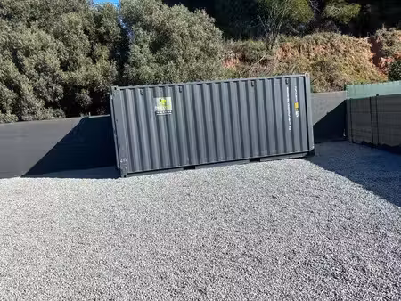 loue terrain  avec container  150 m²