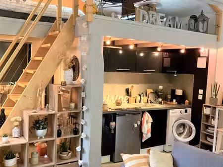 la charité centre  appartement loft 35m2 spacieux et lumineux - résidence sécurisée - park