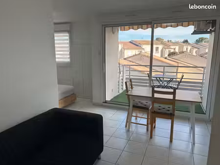 a louer t1 bis meublé 30m² avec terrasse 8m²