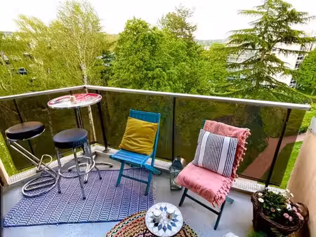 appart meublé 69m2 avec terrasse et vu sur parc