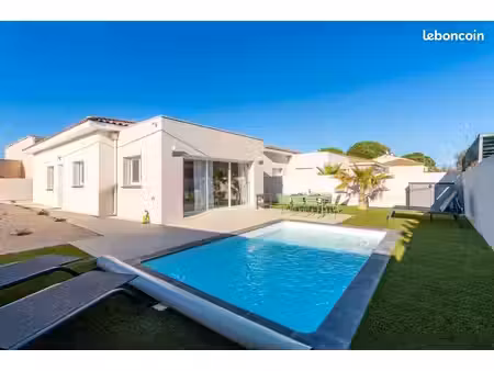 villa meublée 95 m² avec piscine privée – 3 chambres – sérignan