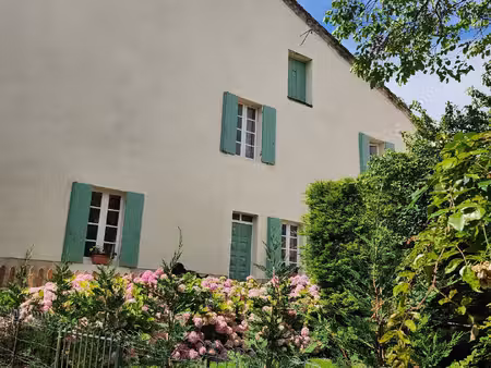 maison de village de caractère face au château  avec jardin  terrasses  garages et vaste..