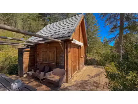 petit chalet en pleine nature – 20 m² habitables – terrain constructible de 3 846 m²