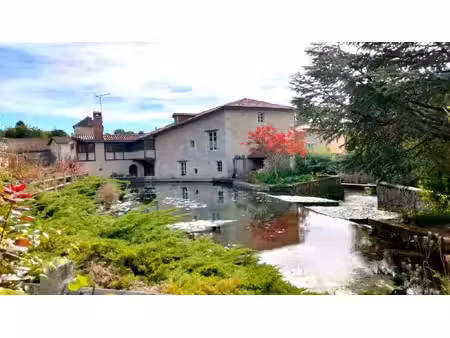 magnifique ancient moulin historique en pierre  au cœur d'un village  dépendances  vue sur