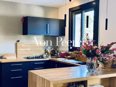 maison contemporaine rénovée avec bassin fontaine
