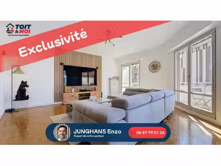 appartement t4 de 87 m2 entièrement rénové double séjour balcon