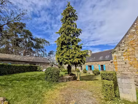 ensemble de 4 maisons en pierre avec piscine couverte