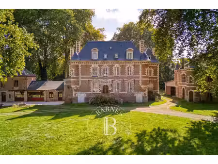 normandie - domaine du xviie siècle sur une île privée — son château louis xiii  so