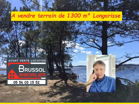 a vendre terrain situe a 400 m du lac agence brussol lacanau-océan gironde côte...