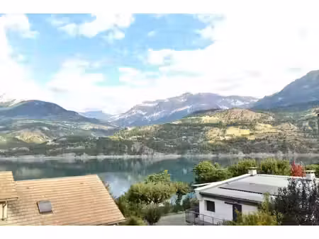savines-le-lac – appartement rénové avec vue imprenable sur le lac de serre-ponçon  balcon