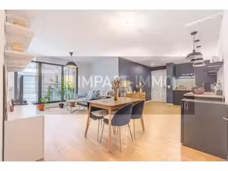a louer en meublé a clichy - quartier republique - salengro - 3 pieces immeuble 2020 avec 