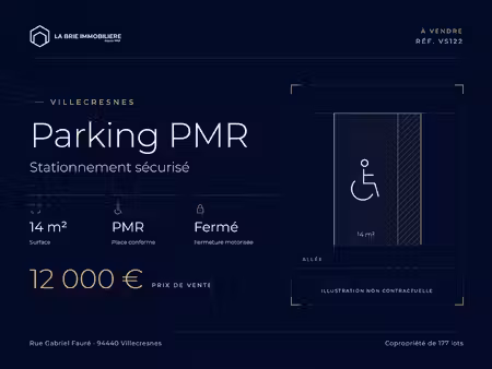 villecresnes – parking pmr sécurisé  résidence sécurisée