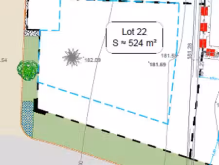 terrain 524 m² saint georges de reneins