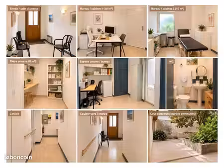 lyon 3 – local professionnel 28 m² – 2 bureaux + annexe – 940 cc