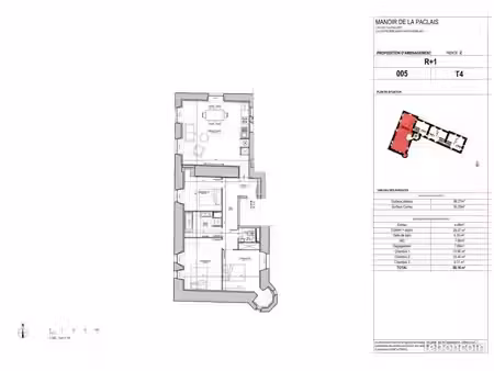 appartement 4 pièces 85 m²