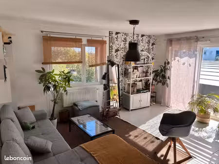 t2 meublé 53 m² · balcon 11 m² · parking · saint-herblain tertre · tram t1 à 2 min