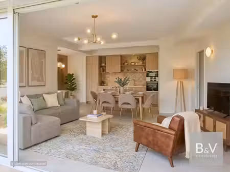 mouans-sartoux – appartement 3 pièces de 63 m² avec deux balcons et deux parkings