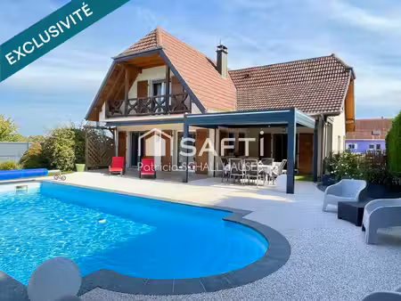 au calme  belle maison 4 chambres  piscine  garage