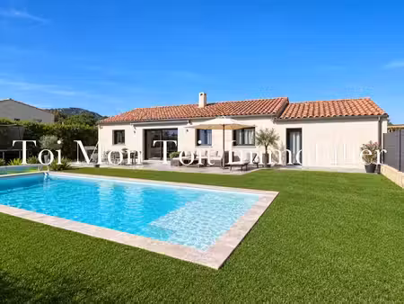 quissac villa f5 de plain-pied avec piscine sur 800 m2 de