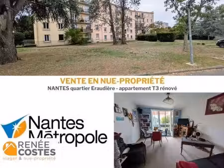 vente en nue propriété - f59 ans - nantes (44300)