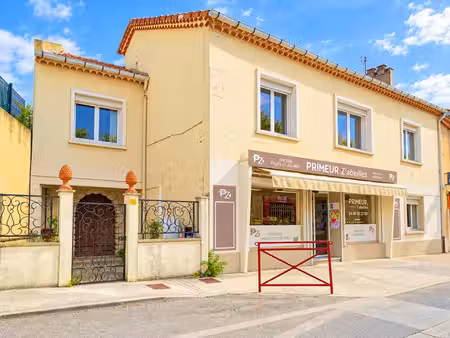 salindres - ensemble immobilier - appartement + local commercial loué