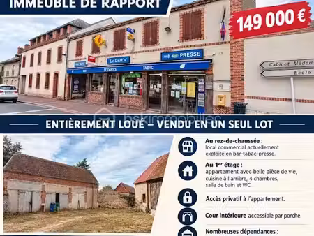 vente immeuble 8 pièces 310 m² à coullons (45720)  149 000 €