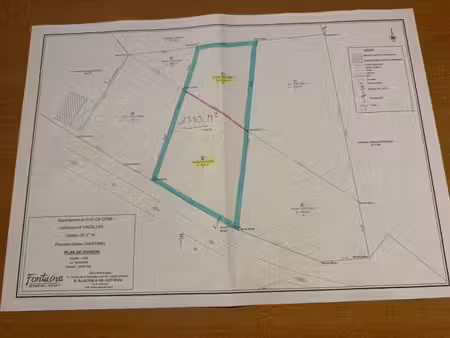 achat terrain 1 353m² vinzelles 63350