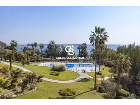exclusivité – golfe-juan / cannes eden – vue mer panoramique – parking -piscine– tennis
