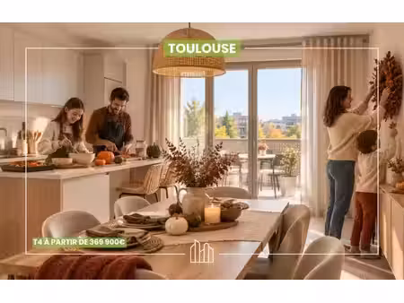 vente appartement neuf 4 pièces 77m2 toulouse - 389900 € - surface privée