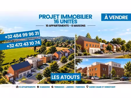 projet immobilier de 16 unités-6 maisons et 10 appartements)