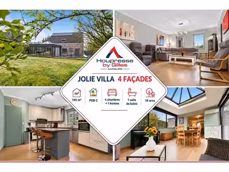 villa 4 façades avec véranda  grand jardin arboré et vue sur