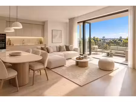 2 pièces neuf de 45 m² avec terrasse à 5 min à pied du rer