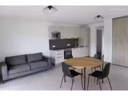 à louer – appartement t2 meublé de 48 m² avec terrasse  cave et 2 parkings