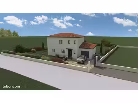 maison neuve contemporaine - terrain plat viabilisé