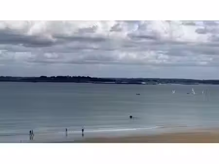 saint-cast-le-guildo : maison face à la grande plage  vue me