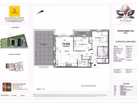 vente appartement 3 pièces à guilers (29820) : à vendre 3 pièces / 71m² guilers