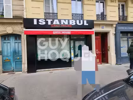 vente murs commerciaux occupés ? restaurant avec extraction ? paris 5e