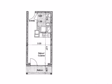 appartement 1 pièce 22 m²
