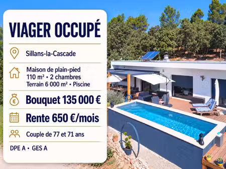 maison sillans-la-cascade - 2 chambres - 110m²