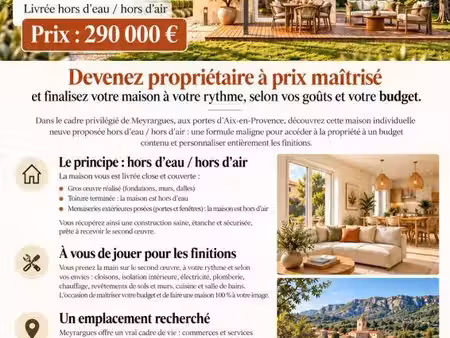 terrain avec maison neuf à vendre