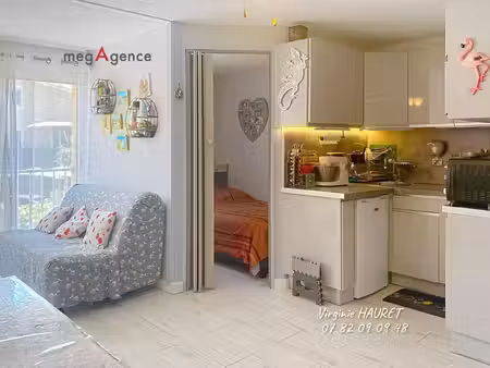 appartement 23m² - 1 chambre - 1 place de parking - piscine