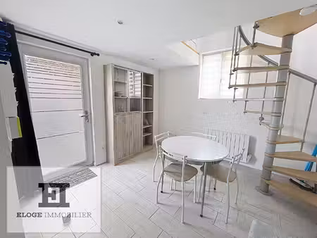 maisonnette f1bis de 26m² (30m² au sol) en duplex meublée - rouen droite - secteur bouling